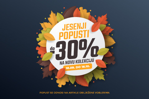 JESENJI POPUST U SPORT REALITY RADNJAMA