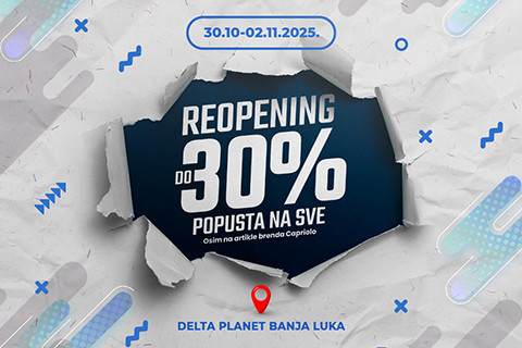 SPORT REALITY DELTA PLANET – NOVI AMBIJENT I JOŠ BOLJE CIJENE