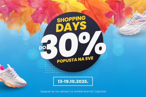 SHOPPING DAYS POPUSTI KOJI SE NE PROPUŠTAJU