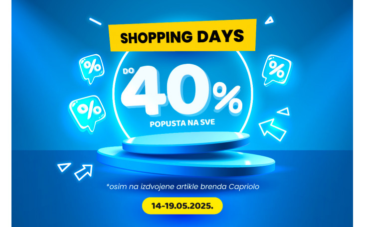 SHOPPING DAYS PONUDA KOJA SE NE PROPUŠTA