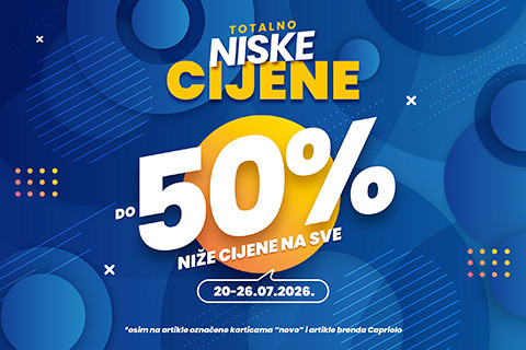 TOTALNO NISKE CIJENE U SPORT REALITY RADNJAMA – DO 50% POPUSTA NA SVE