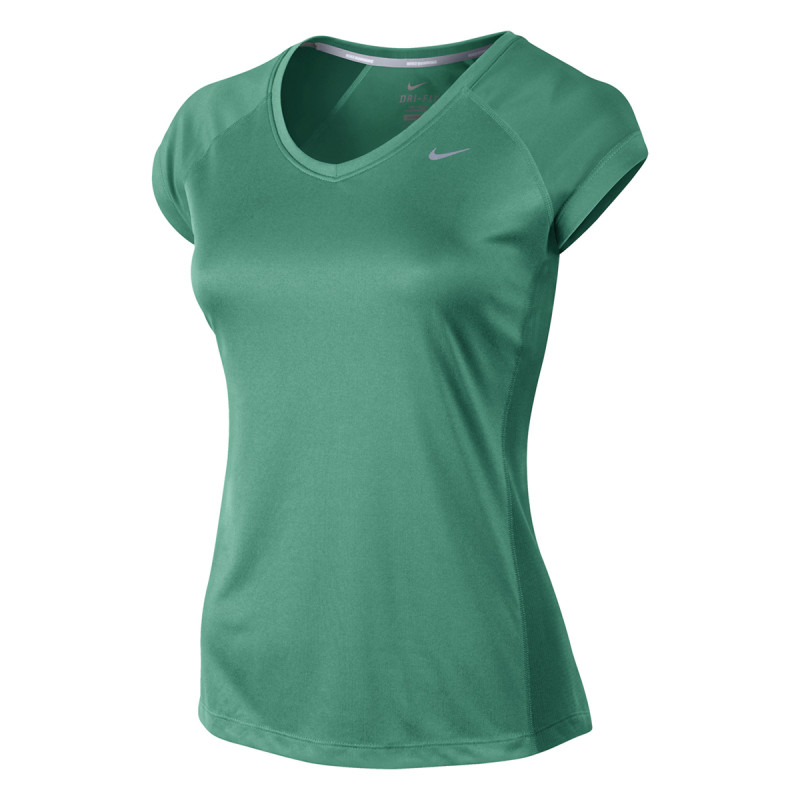 Nike Majica MILER SS V-NECK TOP 