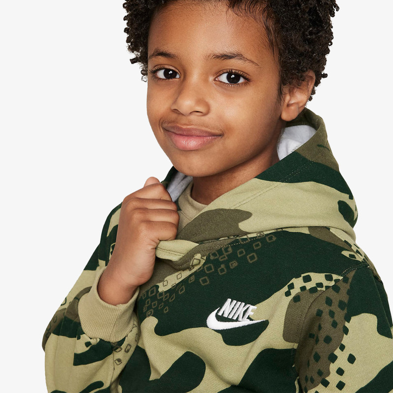 Nike Dukserica NKB B NSW CLUB CAMO PO 