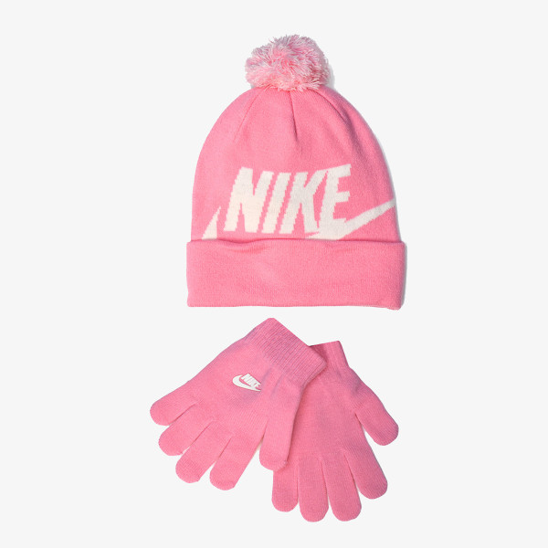 NIKE Set NAN SWOOSH POM BEANIE GLV SET | Sport Reality