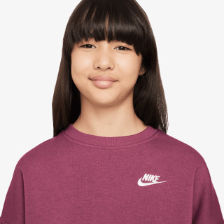 Nike Majica dugih rukava G NSW CLUB FLC BXY CRW LBR 