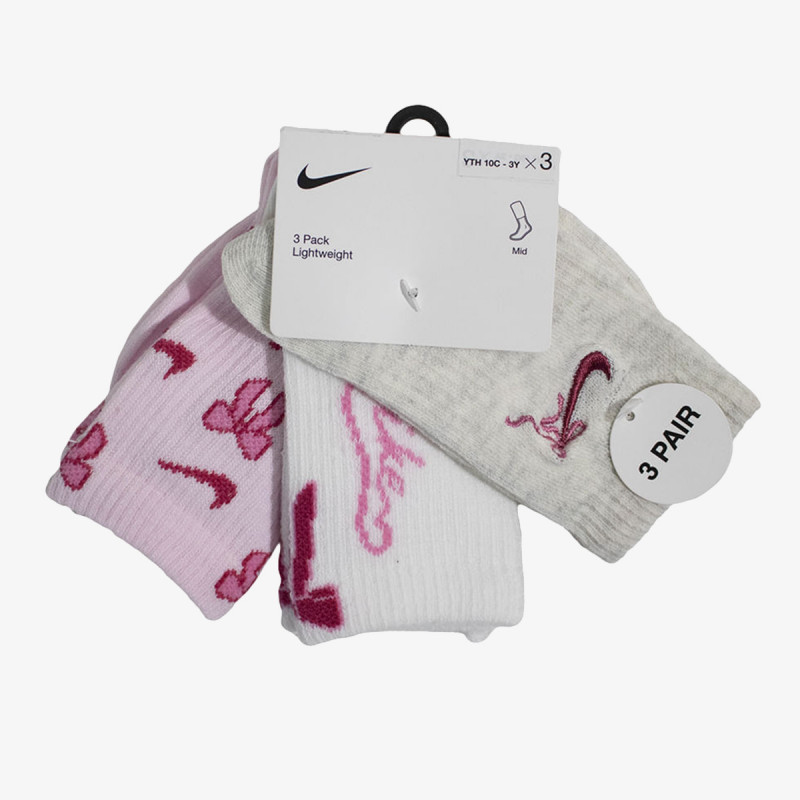 Nike Čarape NHG 3PK NIKE BOW HALF-CREW 