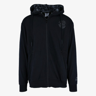 Lonsdale Dukserica BLACK LOGO FZ HOODIE 