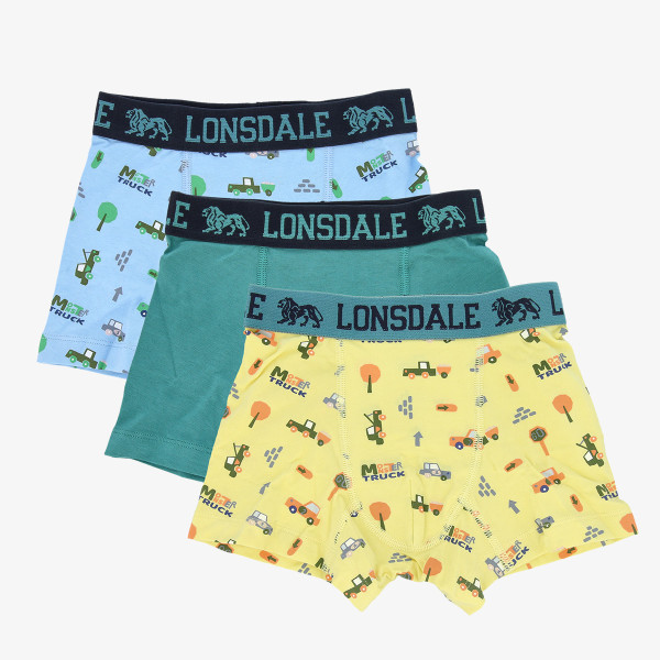 Lonsdale Donji veš Lonsdale 3Pk Brief Kids 