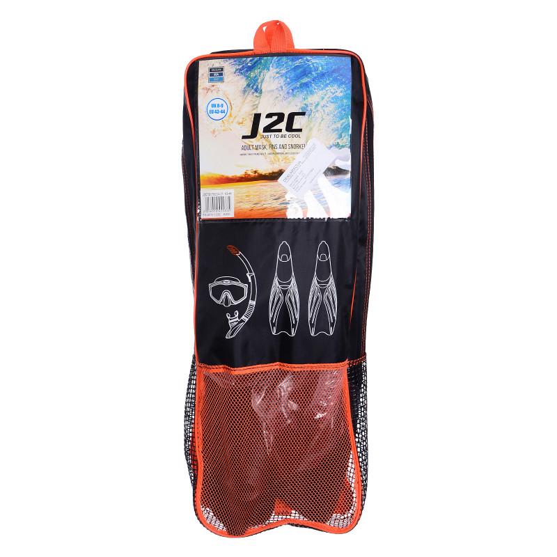 J2C Maska i peraja Set Mask, Snorkel and Fins 
